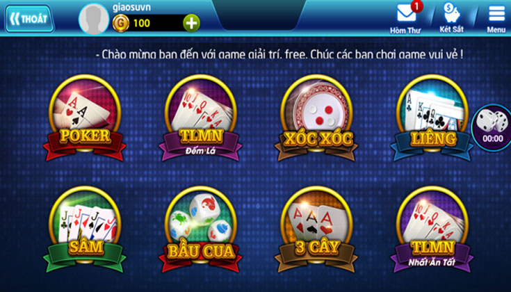 Đa dạng game bài – đồ họa đỉnh cao